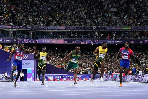 Noah Lyles wins the men's 100-meter final